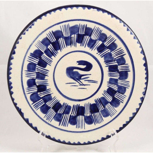Vintage Ceramic Plate Dish Mexican Hand Made/Painted