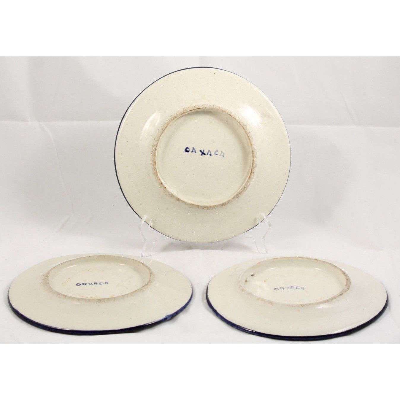 Vintage Ceramic Plates Dishes Mexican Hand Made/Painted