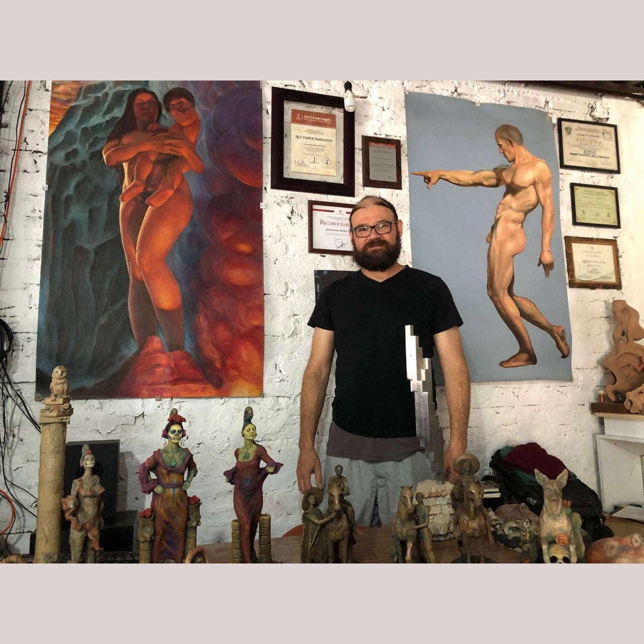 Jonathan Rex Original Oil Painting "Male Figure Study"