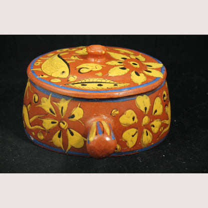 Vintage Fantasia style Casserole Dish Mexican Folk Art #2
